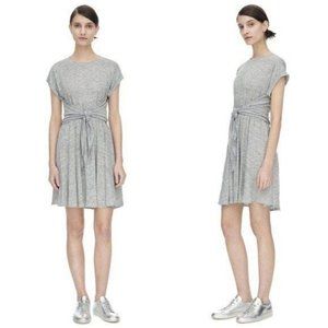 Rebecca Taylor Linen Jersey T-Shirt Dress Tee Slub